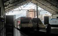 3 Trains in Alicante RENFE Train Station