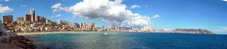 Panoramic view of Benidorm