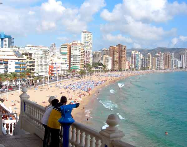 Benidorm's fabulous sandy Levante beach