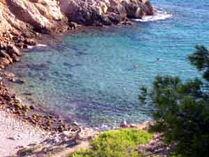 Playa Cala Ti Ximo a small cove 