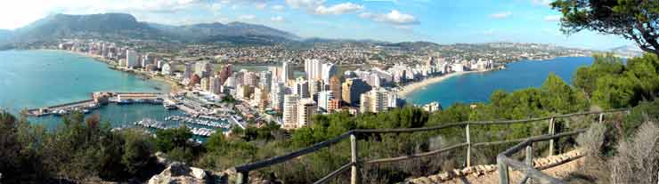 Panoramic view of Calpe