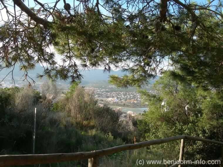 Calpe view before entering the cave