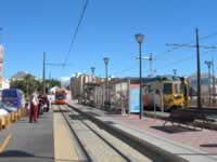 Tram in El Campelo Tram Station