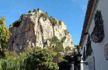 Guadalest Castle on the rocks highets point