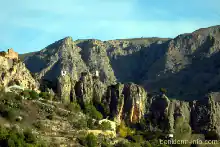 Guadalest  from the South a short distance