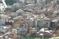 Alicante's Cathedral view from Santa Barbara Castle