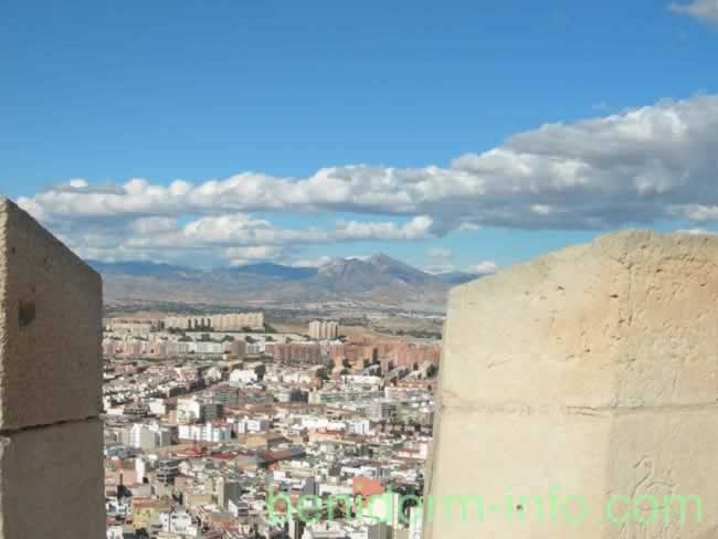 Castillo Santa Barbara Battlement and inland view